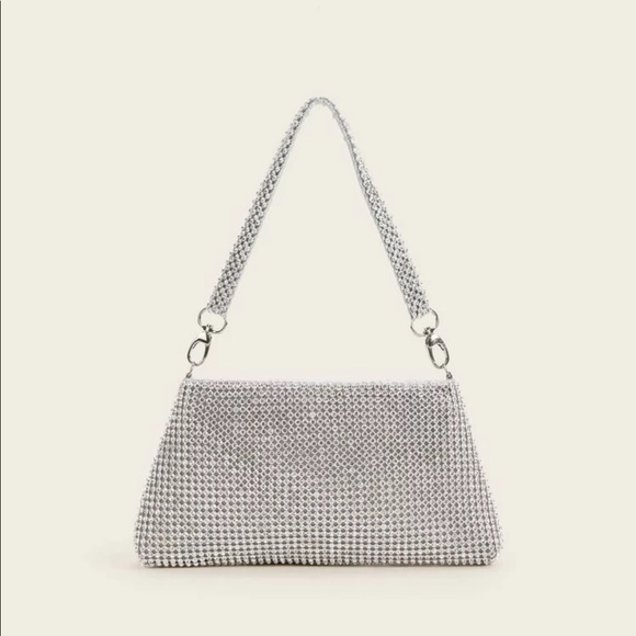 Rhinestone Detail Clutch Bag - Picture 2 of 7